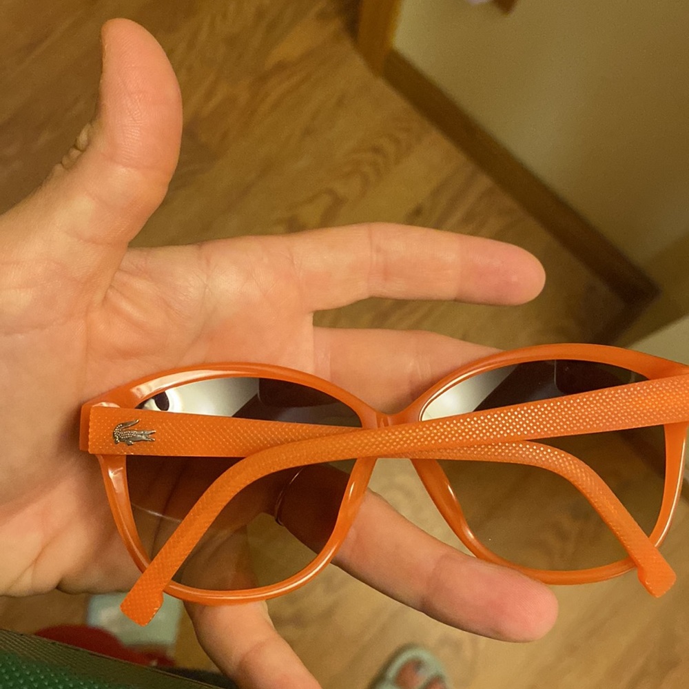 Lacoste women orange sunglasses - Picture 3 of 4